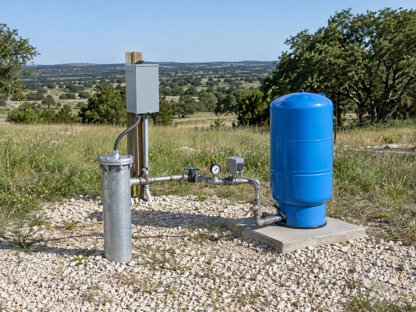 Bell County Water Wellhead and Pressure System Bell County Water Wellhead and Pressure System