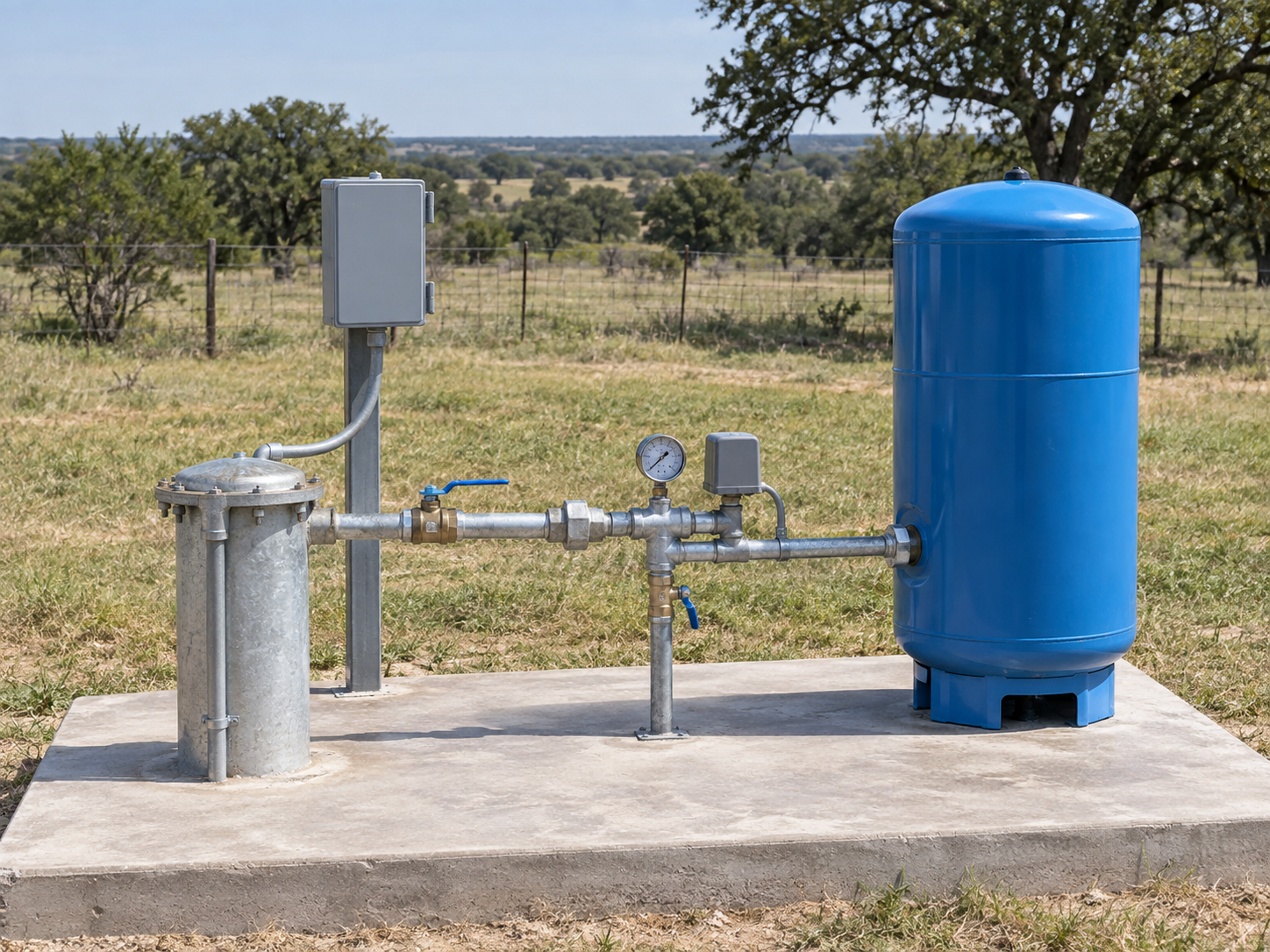 Montague County Water Wellhead and Pressure System