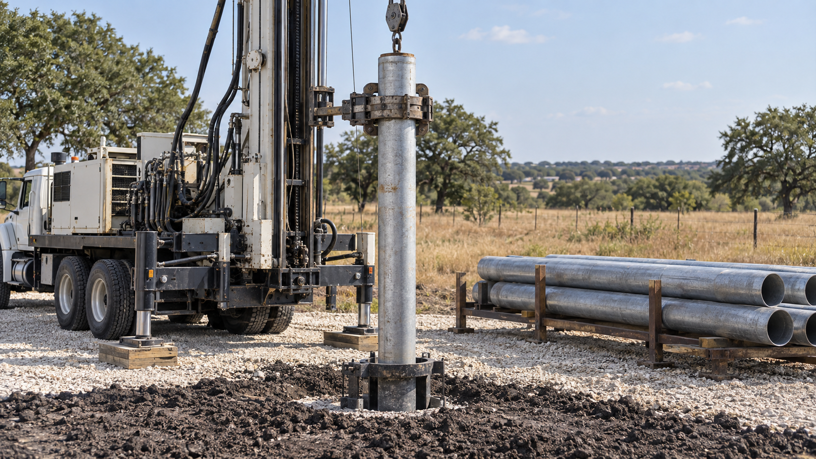 Rockwall County Water Well Casing Installation