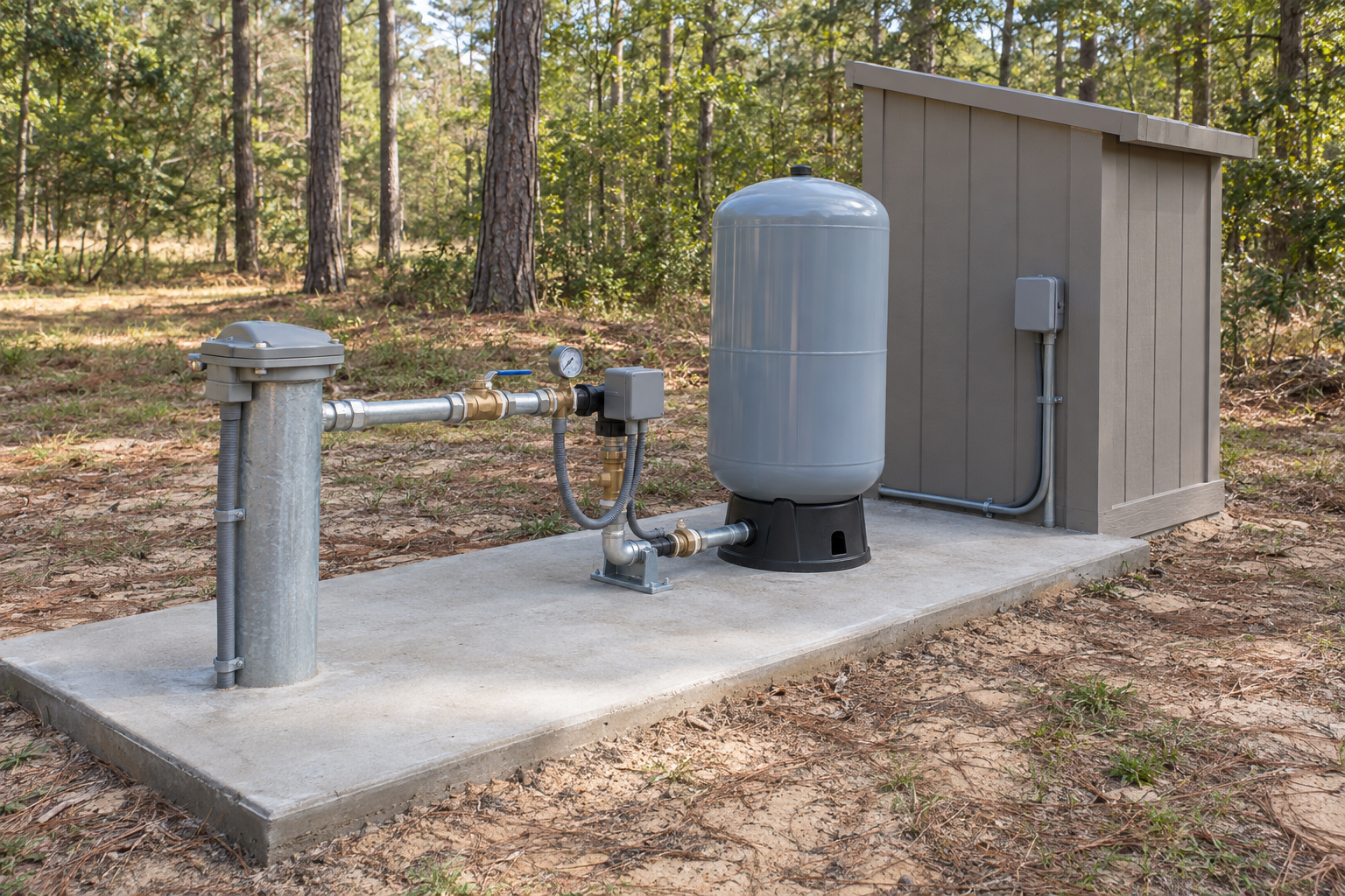 Tyler County Water Wellhead and Pressure System