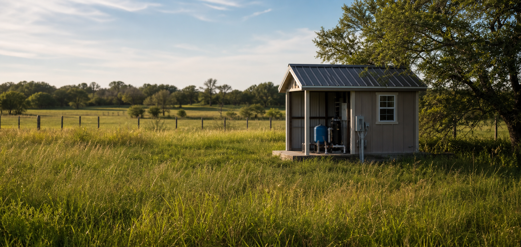 Rural water well drilling equipment for Chambers County, Texas property planning