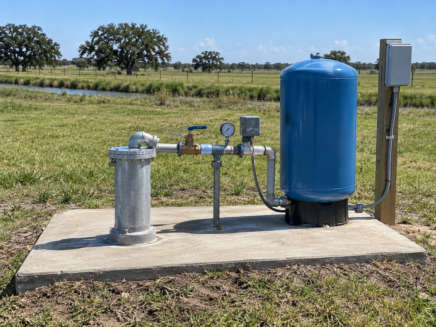 Matagorda County Water Wellhead and Pressure System Matagorda County Water Wellhead and Pressure System