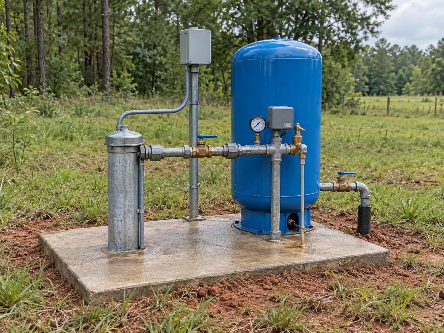 Rusk County Water Wellhead and Pressure System