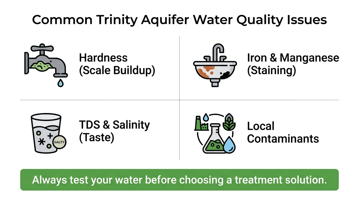 Trinity Aquifer Texas water quality issues and treatment options