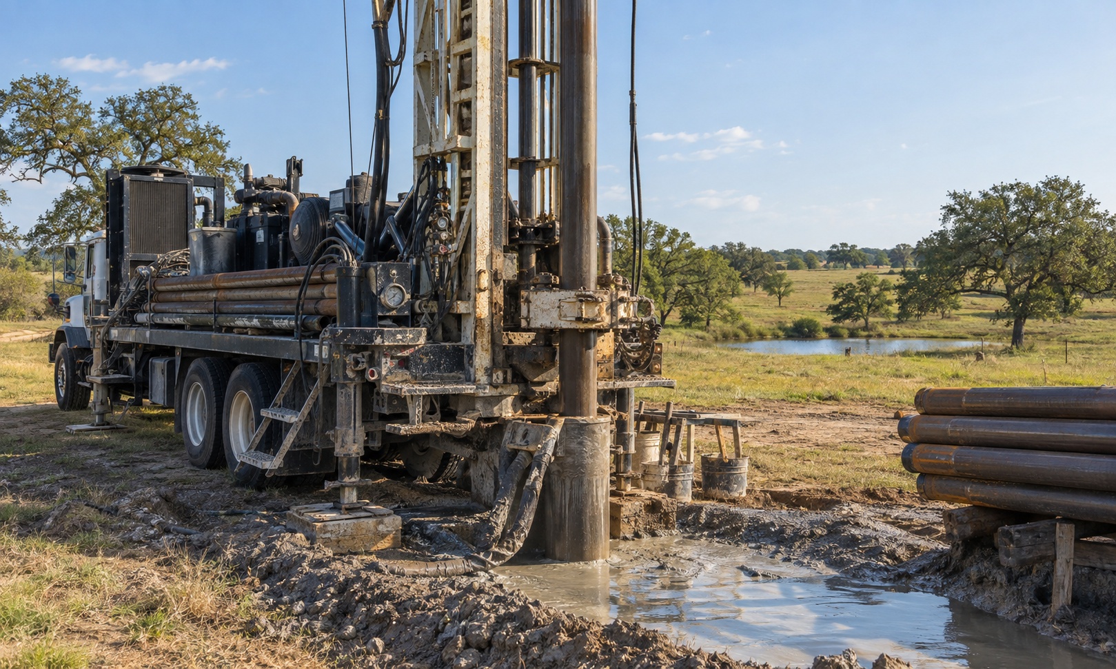 Austin County Water Well Casing Installation