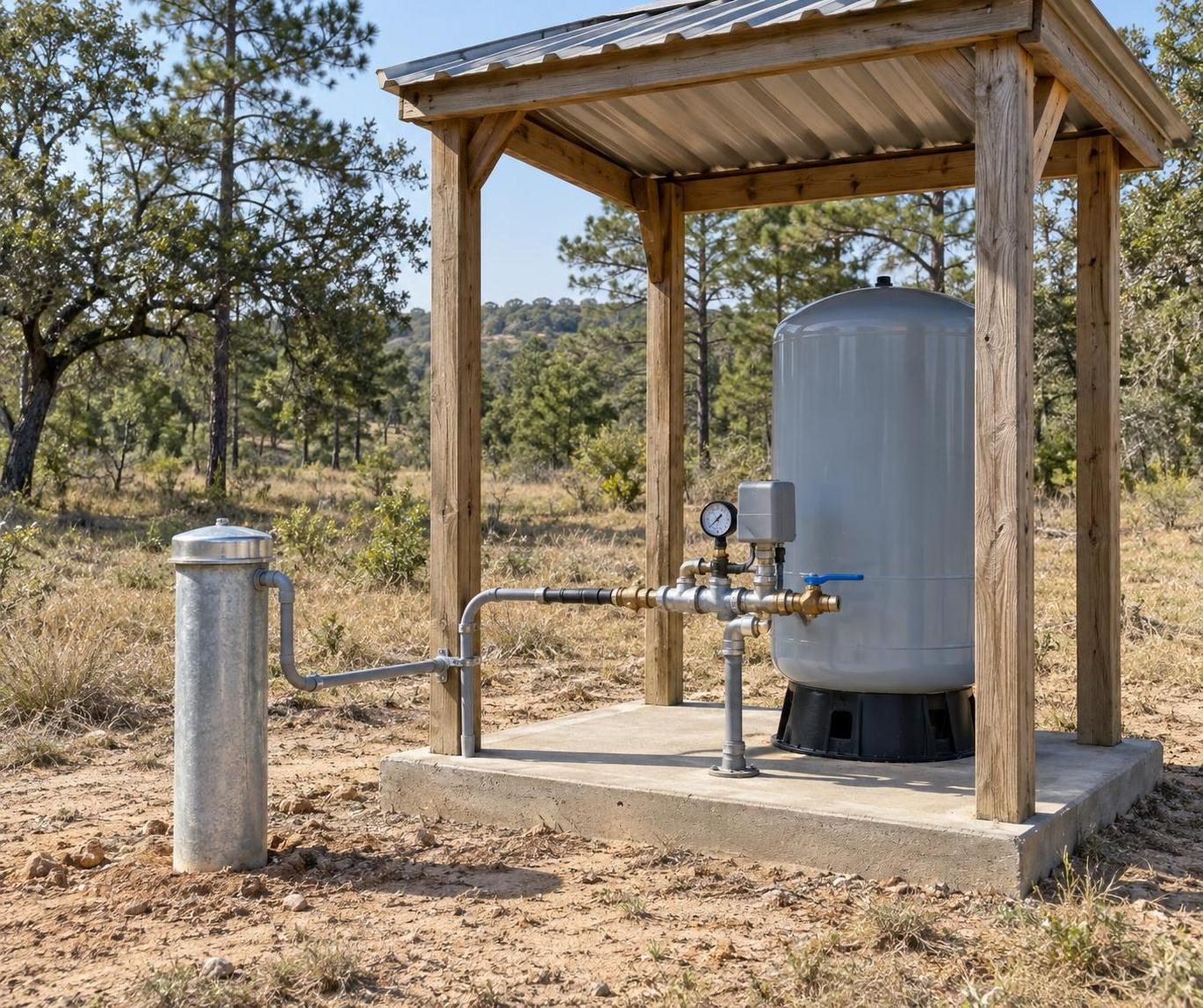 Bastrop County Water Wellhead and Pressure System Bastrop County Water Wellhead and Pressure System
