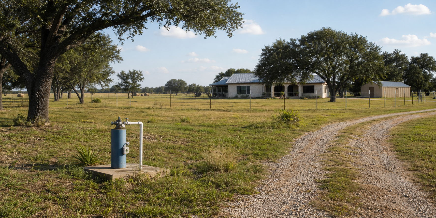Lavaca County Texas Hallettsville and Shiner acreage homesite with private well planning context