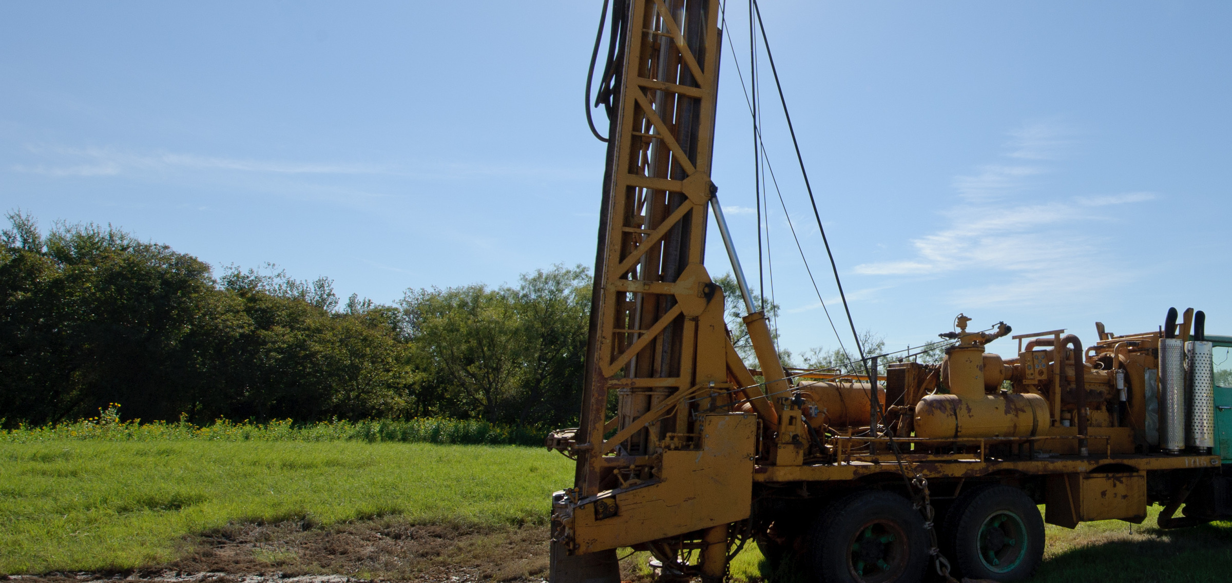 Water well drilling rig for Bailey County planning