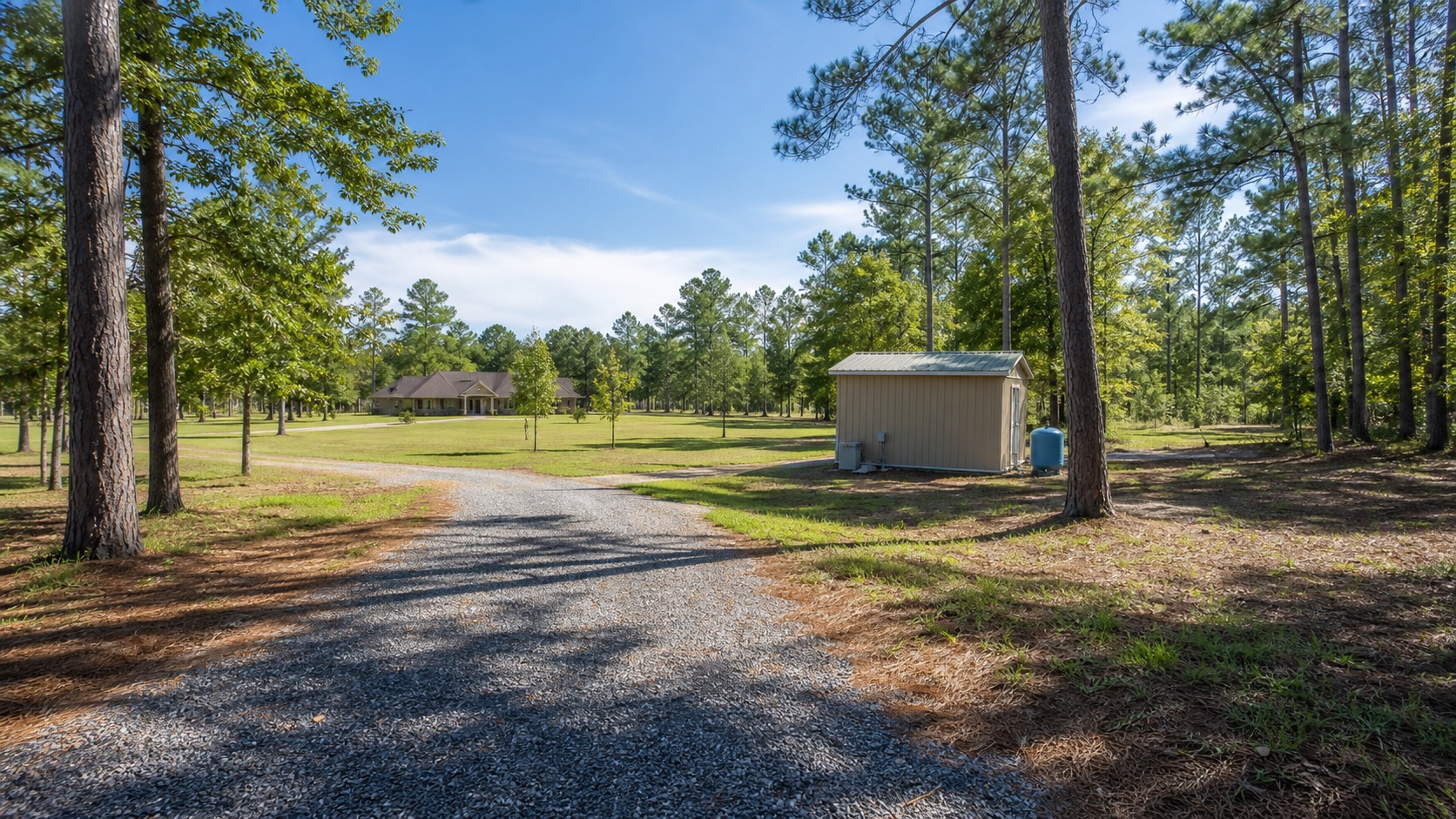 Walker County Texas pine acreage well house for private water well planning