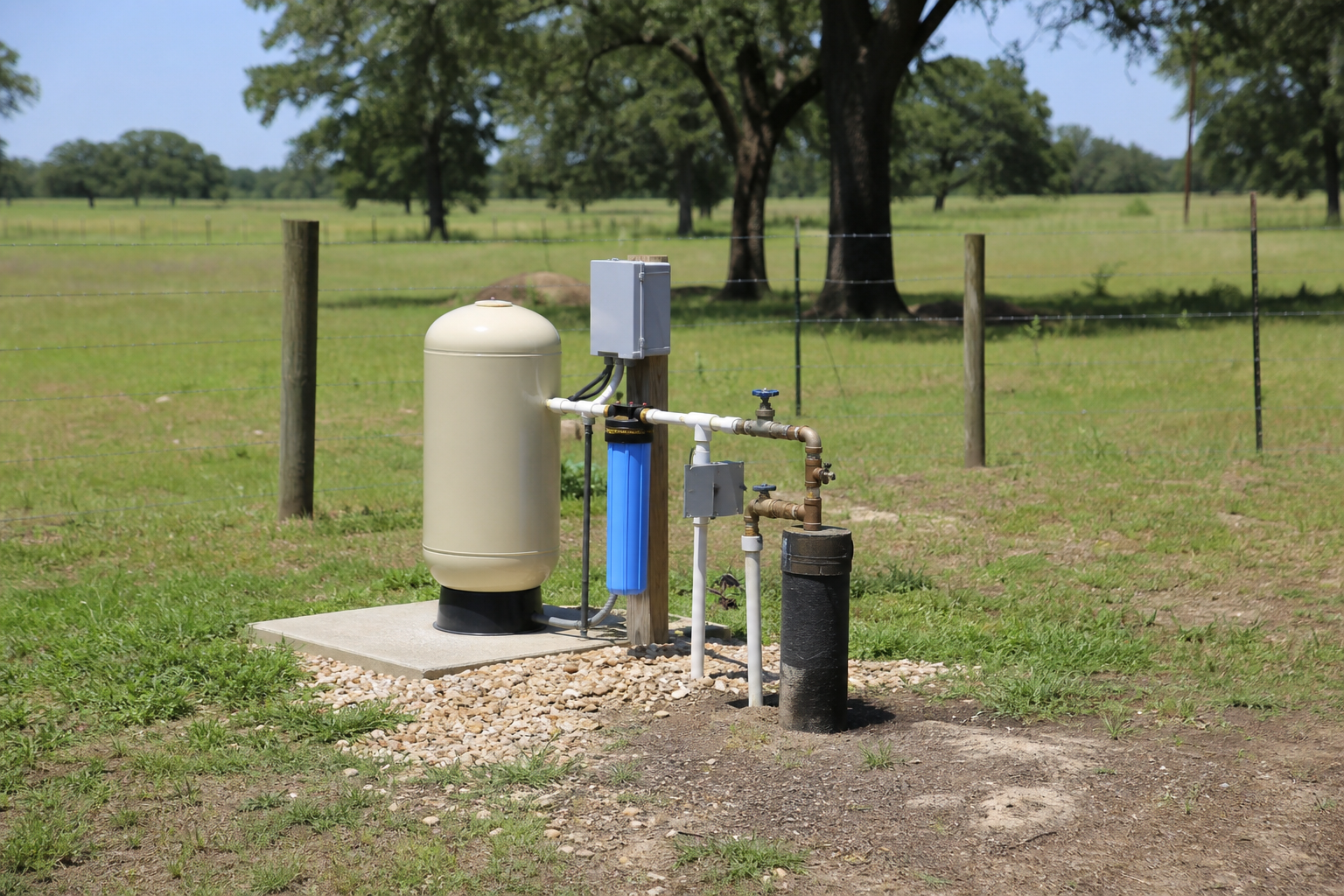 Waller County Texas private well infrastructure near acreage homesite development