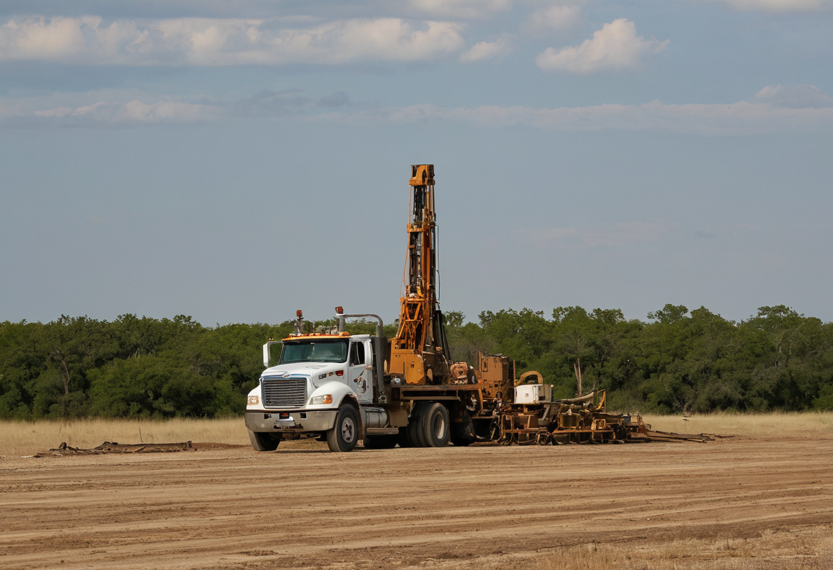 Falls County Water Well Equipment Staging Area Falls County Water Well Equipment Staging Area