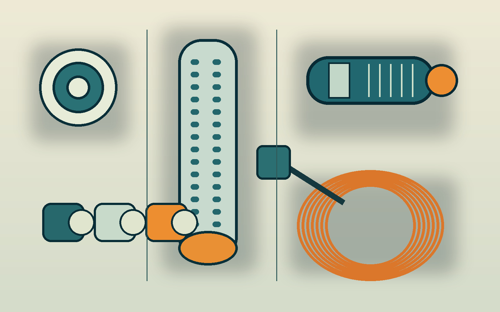Illustrated casing rings, well screen, submersible pump, cable, cap, and fittings for Robertson County planning